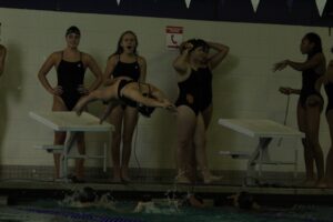 Trumbull High School Girl's Swim Team meet